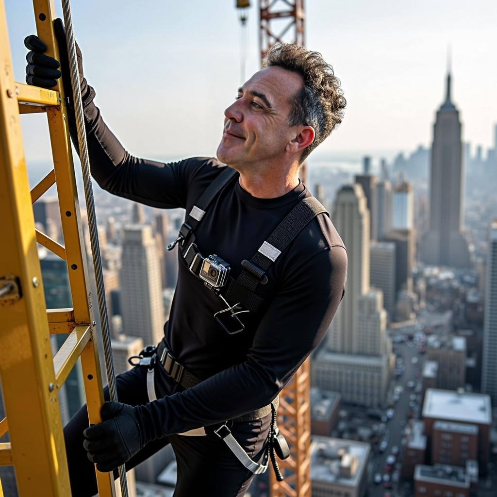 photograph of jon407 man climbing the an-FLUX TRAI